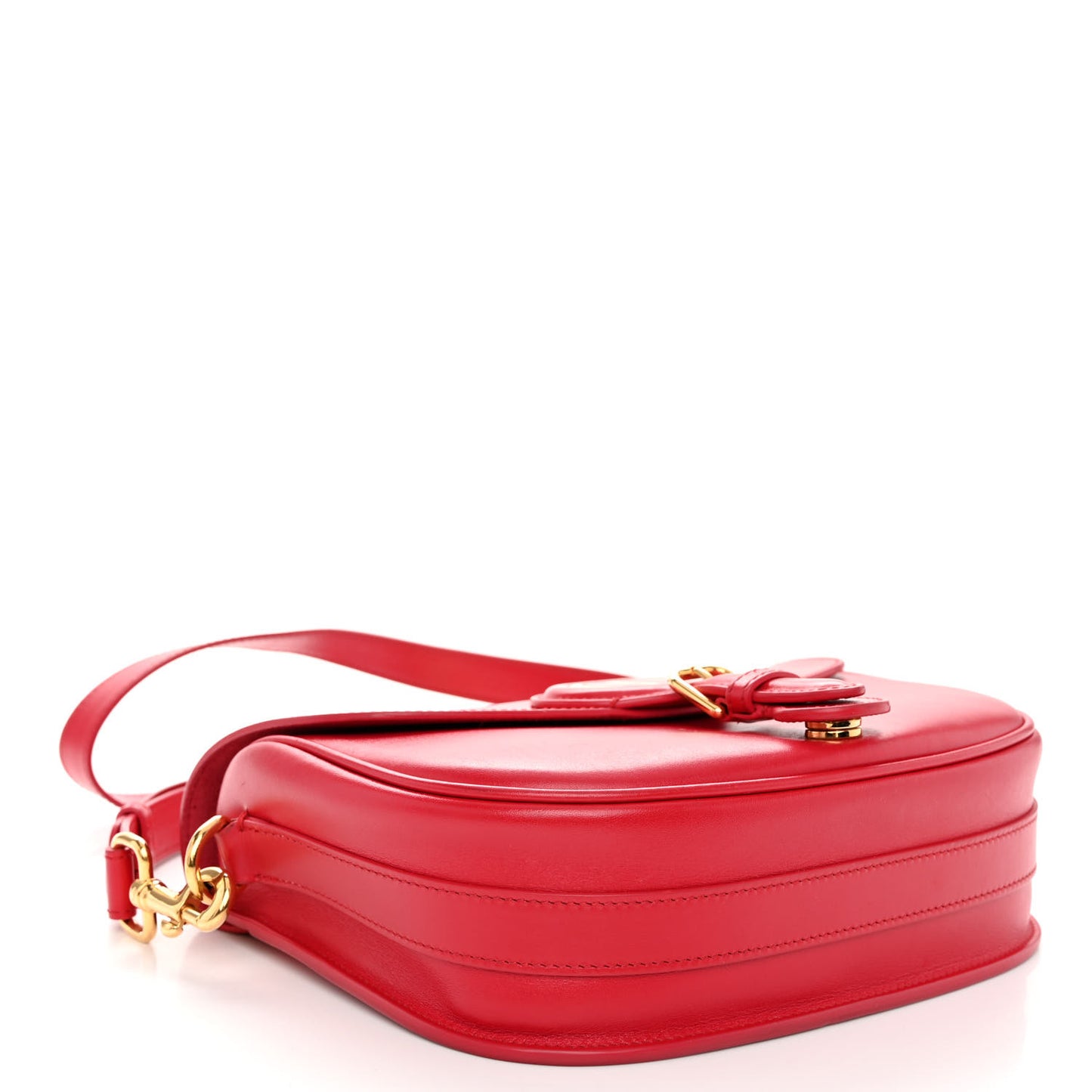 Box Calfskin Medium Bobby Flap Raspberry