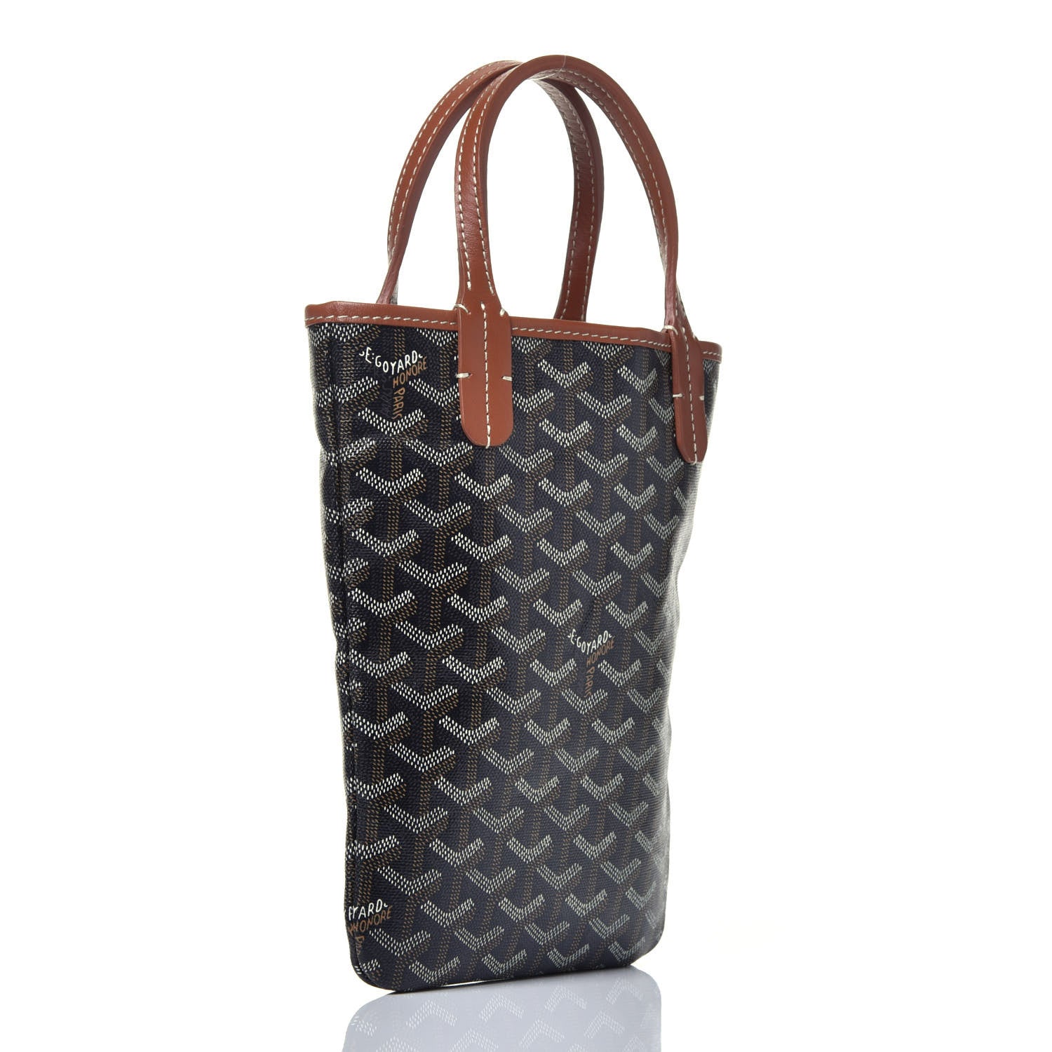 Goyard Goyardine Poitiers Tote Black Gold 3 of 9