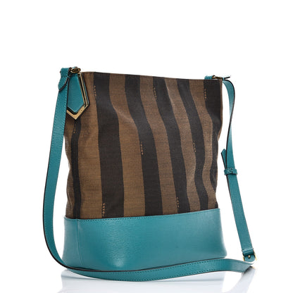 Fendi Pequin Vitello Elite 2Jours Bucket Bag Tobacco Jungle 3 of 10
