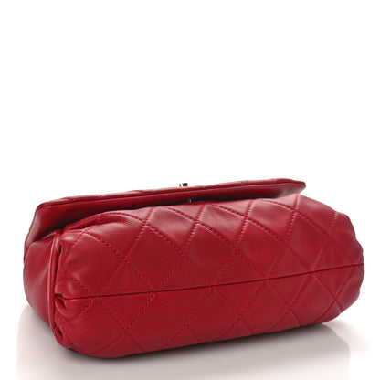 Chanel Calfskin Quilted CC Curvy Flap Red 4 of 10