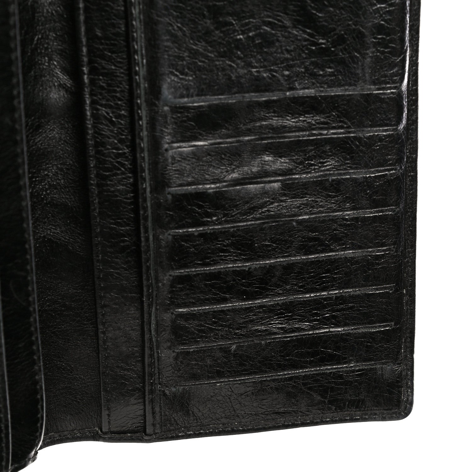 Chanel Aged Calfskin Quilted Cambon Yen Wallet Black 12 of 21