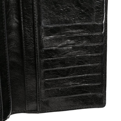 Chanel Aged Calfskin Quilted Cambon Yen Wallet Black 12 of 21
