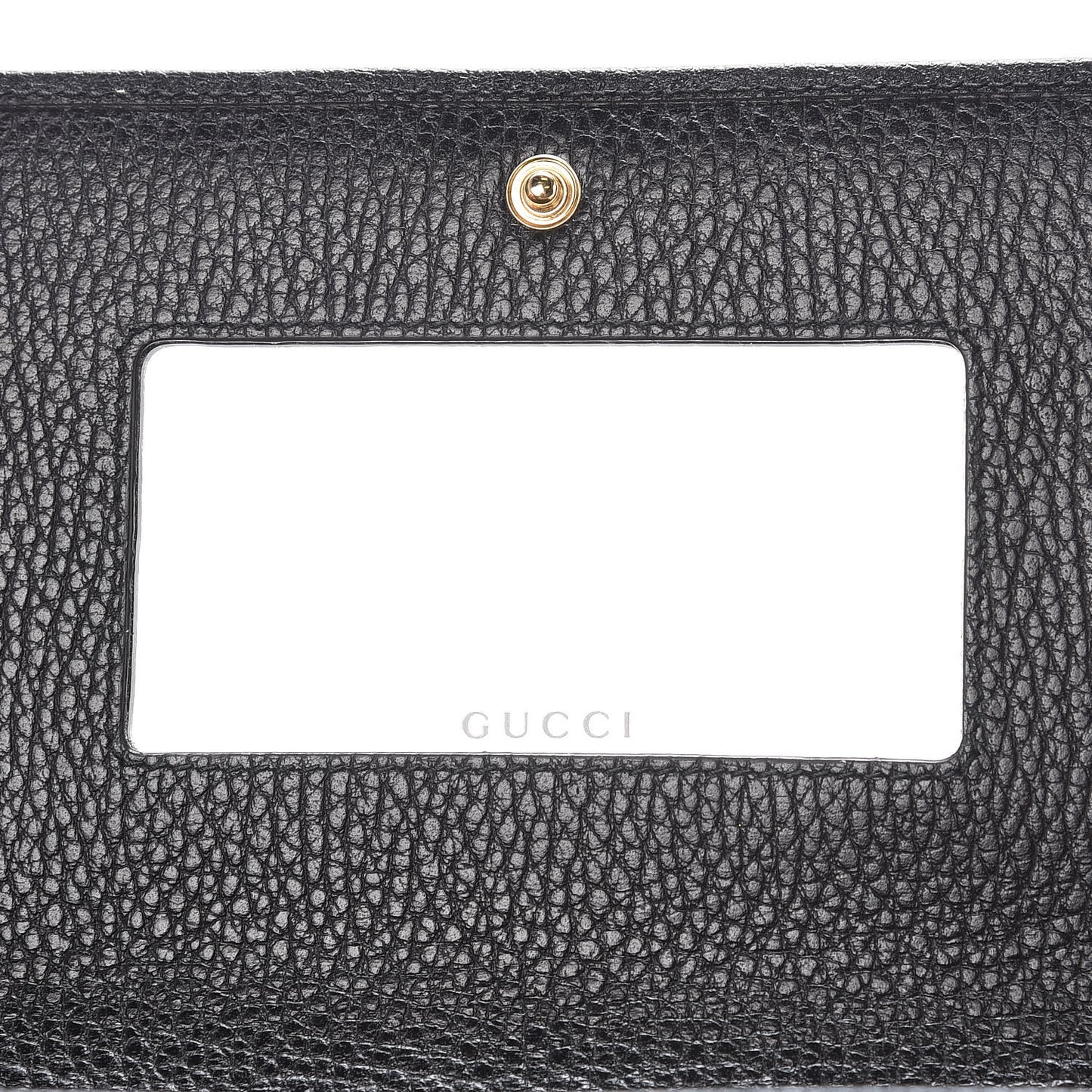 Calfskin Mini GG Marmont Chain Wallet Black