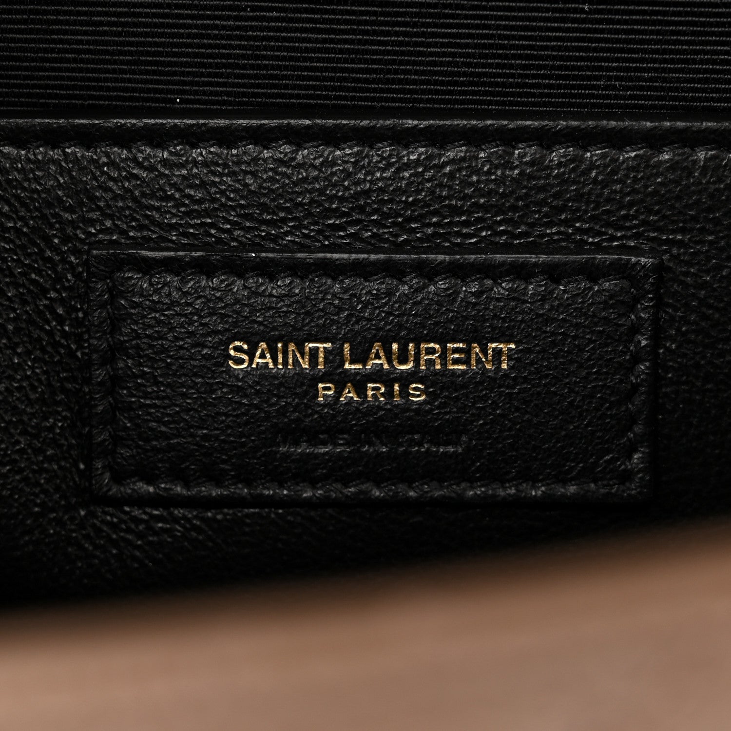 Saint Laurent Grain De Poudre Textured Mixed Matelasse Medium Triquilt Monogram Satchel Dark Latte 6 of 11