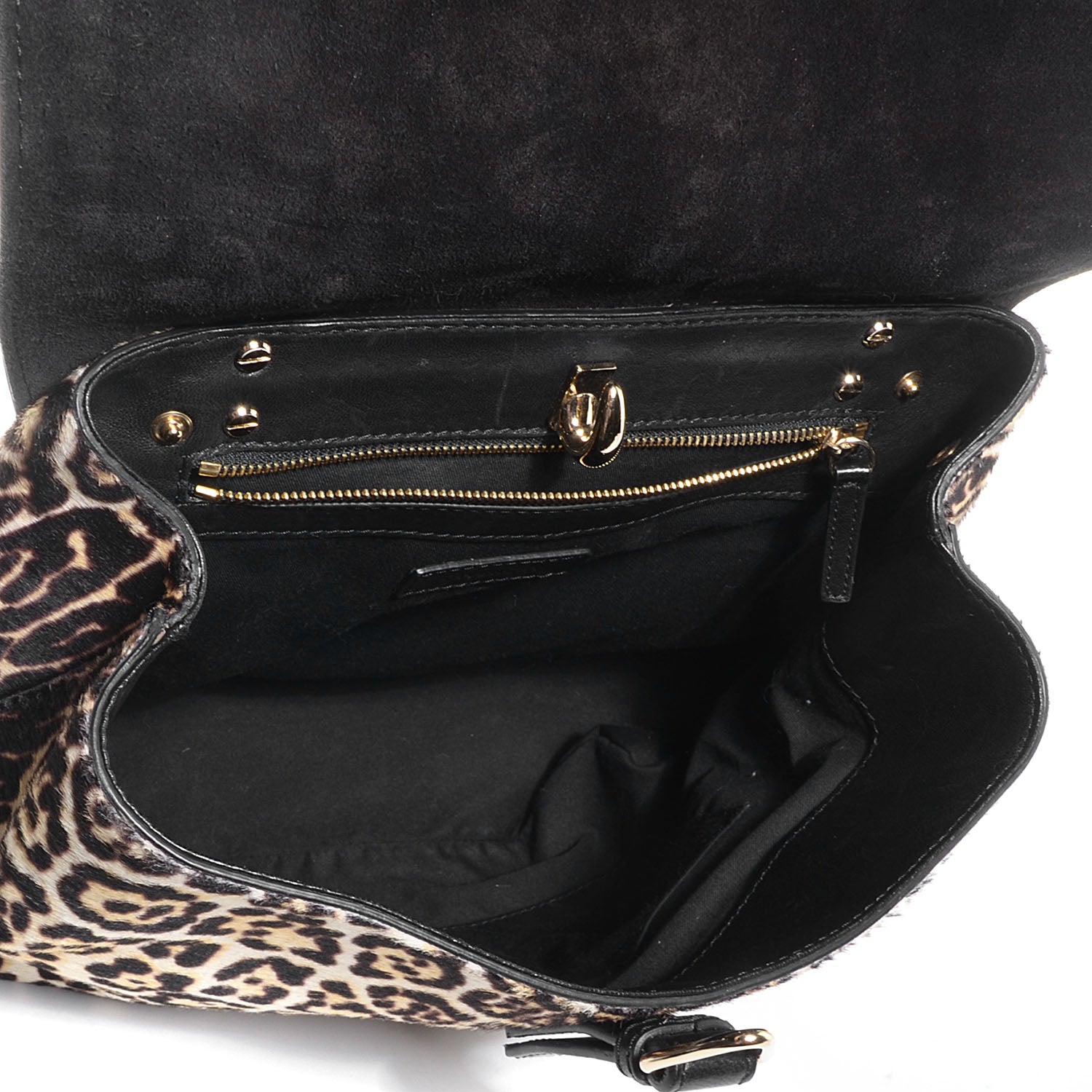 Givenchy Calf Hair Leopard Print Mirte Saddle Bag 6 of 10