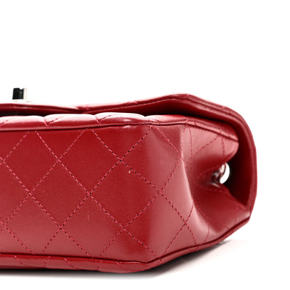 Chanel Lambskin Quilted Mini Rectangular Flap Red 10 of 11