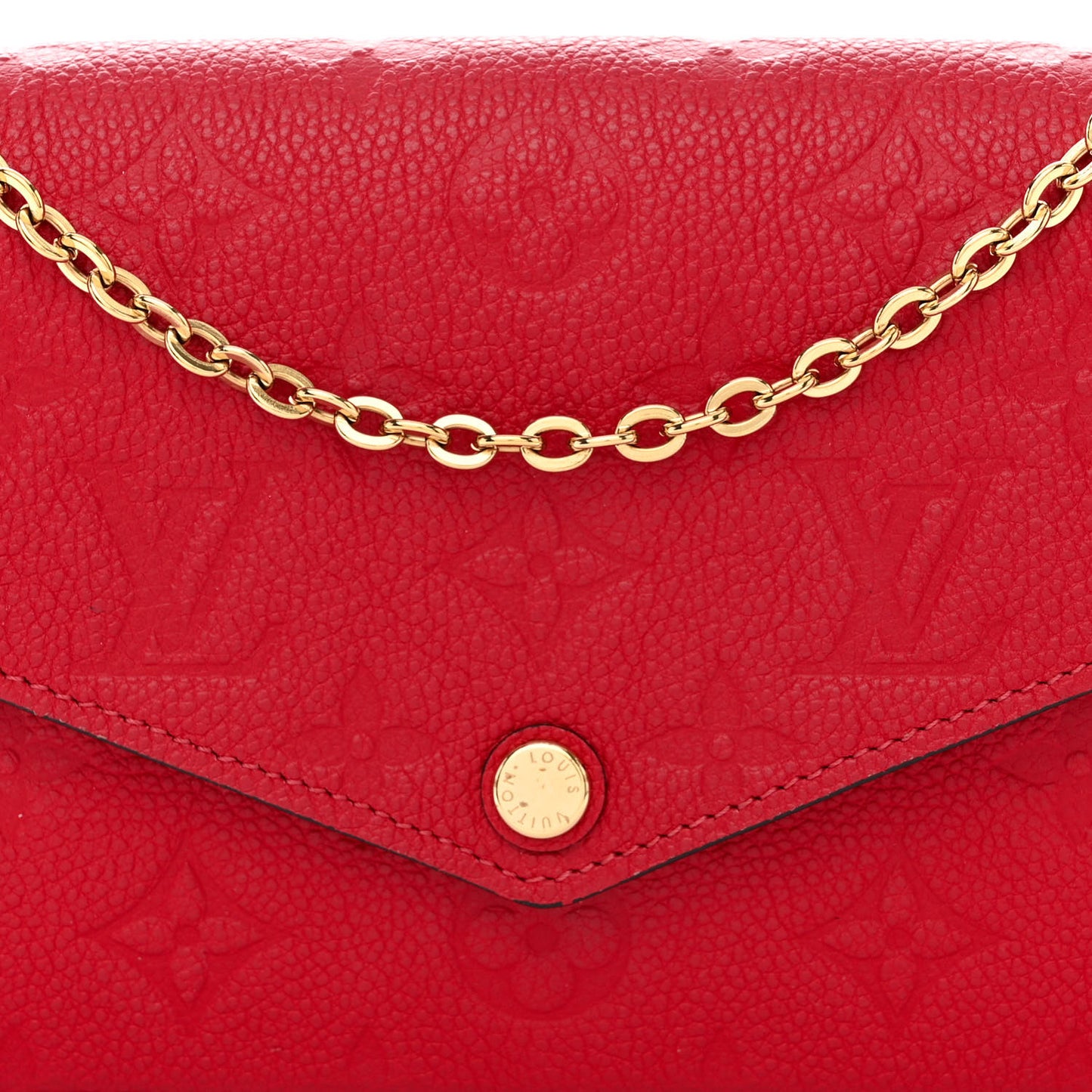 Empreinte Pochette Felicie Chain Wallet Cherry