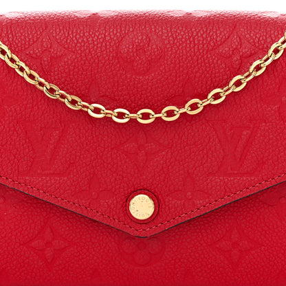 Louis Vuitton Empreinte Pochette Felicie Chain Wallet Cherry 8 of 11