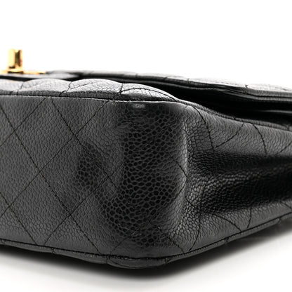 Chanel Caviar Quilted Medium Double Flap Black 10 of 11