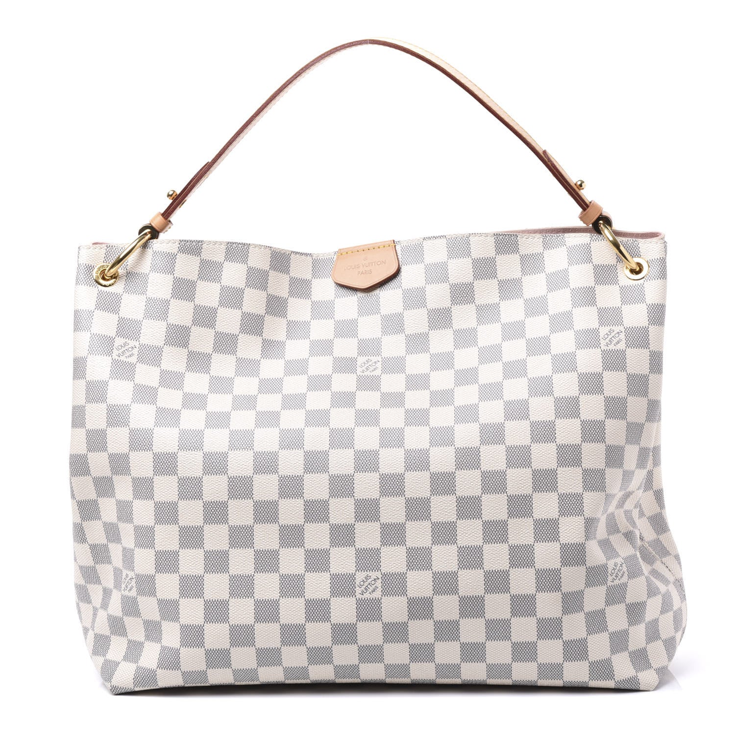 Louis Vuitton Damier Azur Graceful MM Rose Ballerine 1 of 11