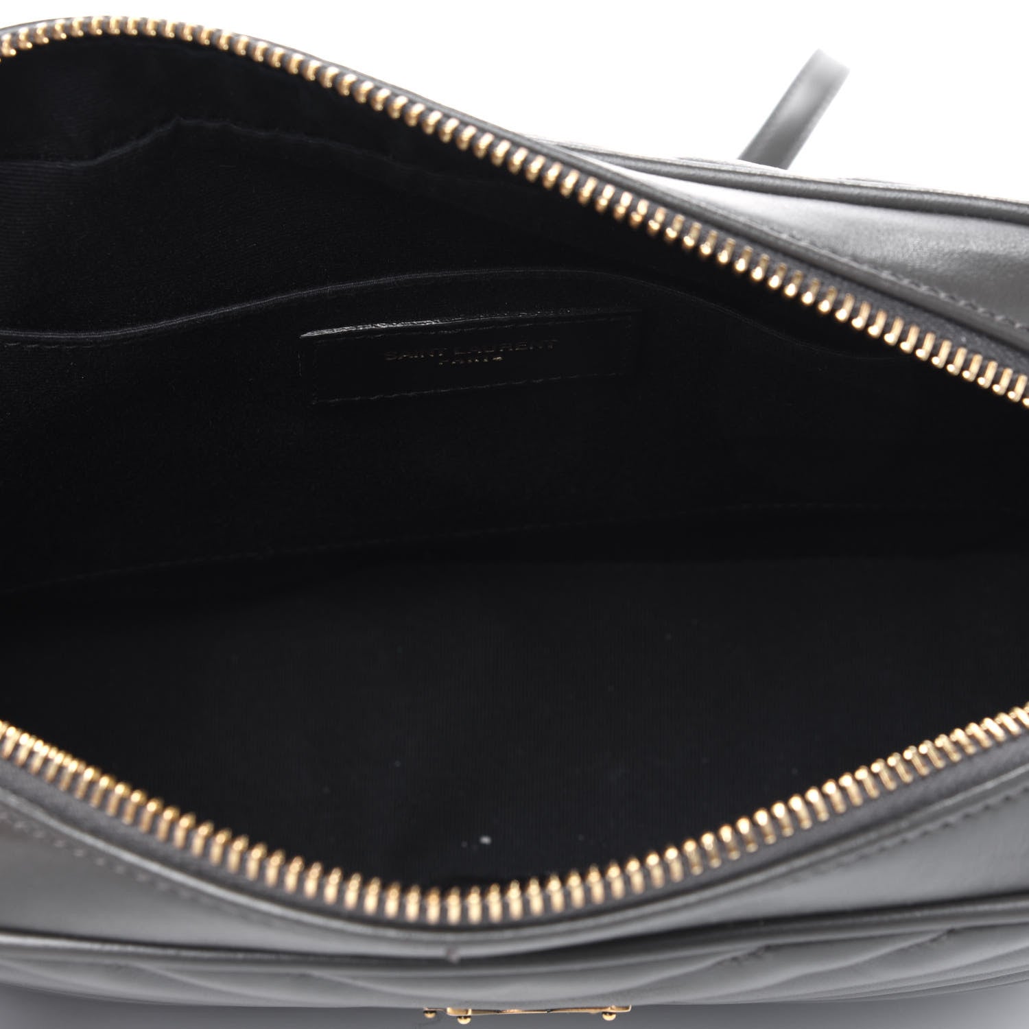 Saint Laurent Calfskin Matelasse Monogram Lou Camera Bag Dark Smog 4 of 5