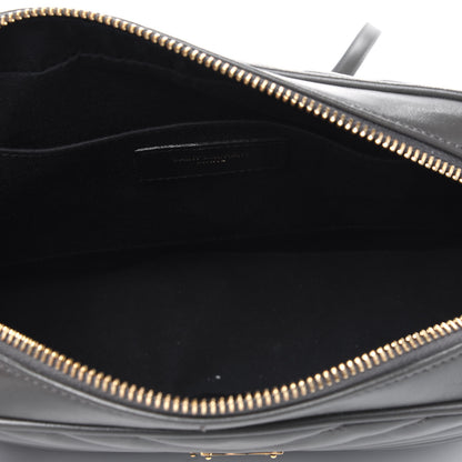 Saint Laurent Calfskin Matelasse Monogram Lou Camera Bag Dark Smog 4 of 5