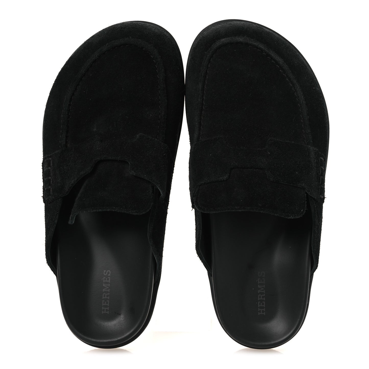 Suede Calfskin Go Mules 37 Black