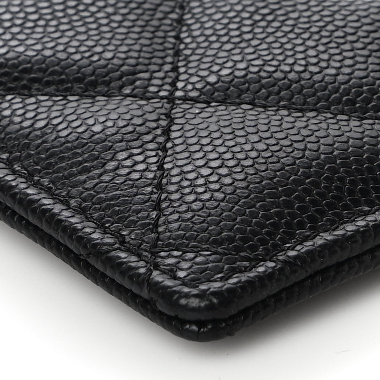 Chanel Caviar Quilted Card Holder On Chain Black 9 of 11