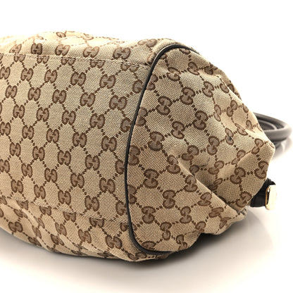 Gucci Monogram Medium Sukey Boston Bag Dark Brown 10 of 11