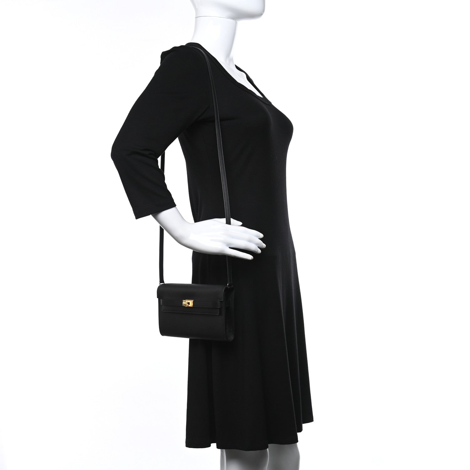 Hermes Epsom Kelly Wallet To Go Black 2 of 7