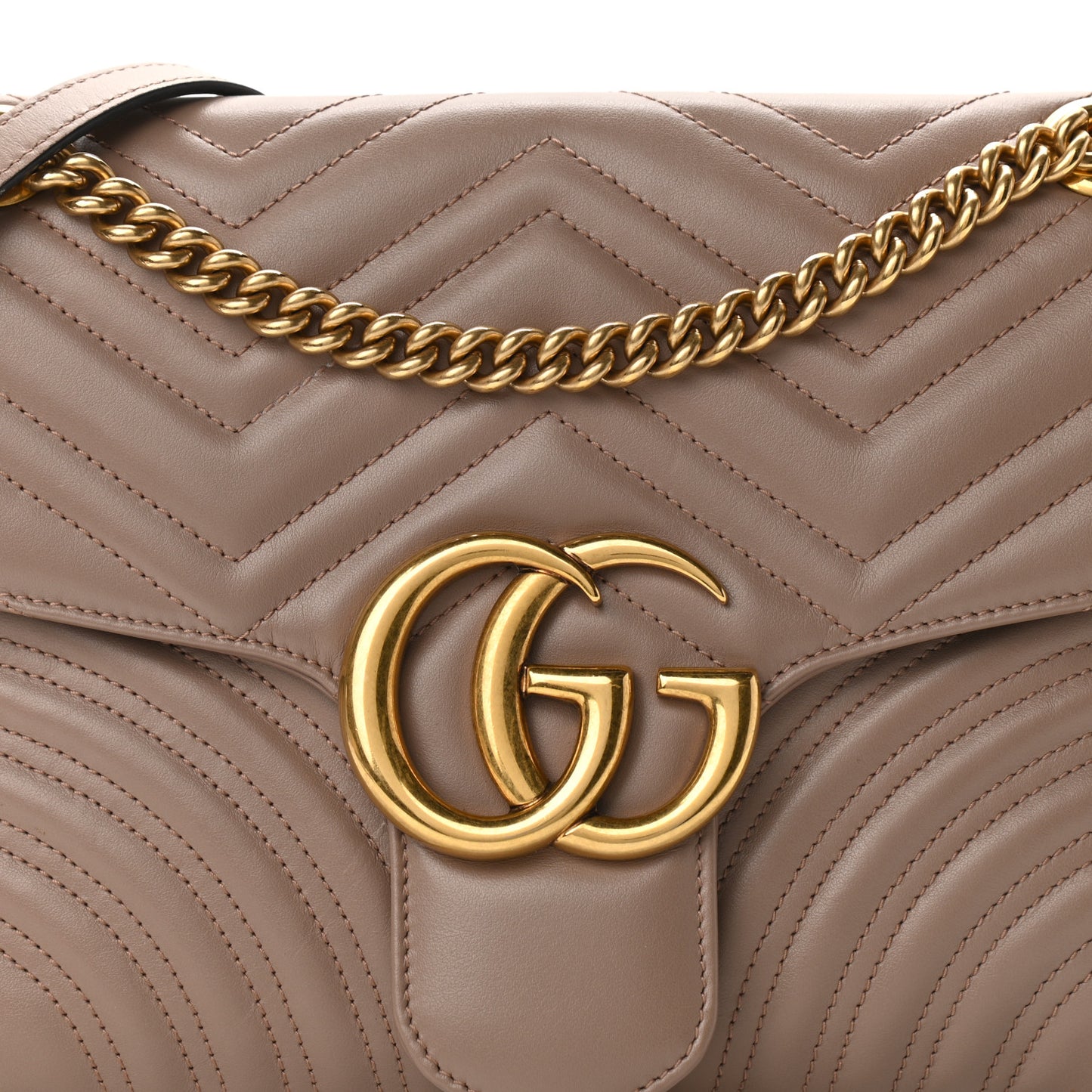 Calfskin Matelasse Medium GG Marmont Shoulder Bag Porcelain Rose