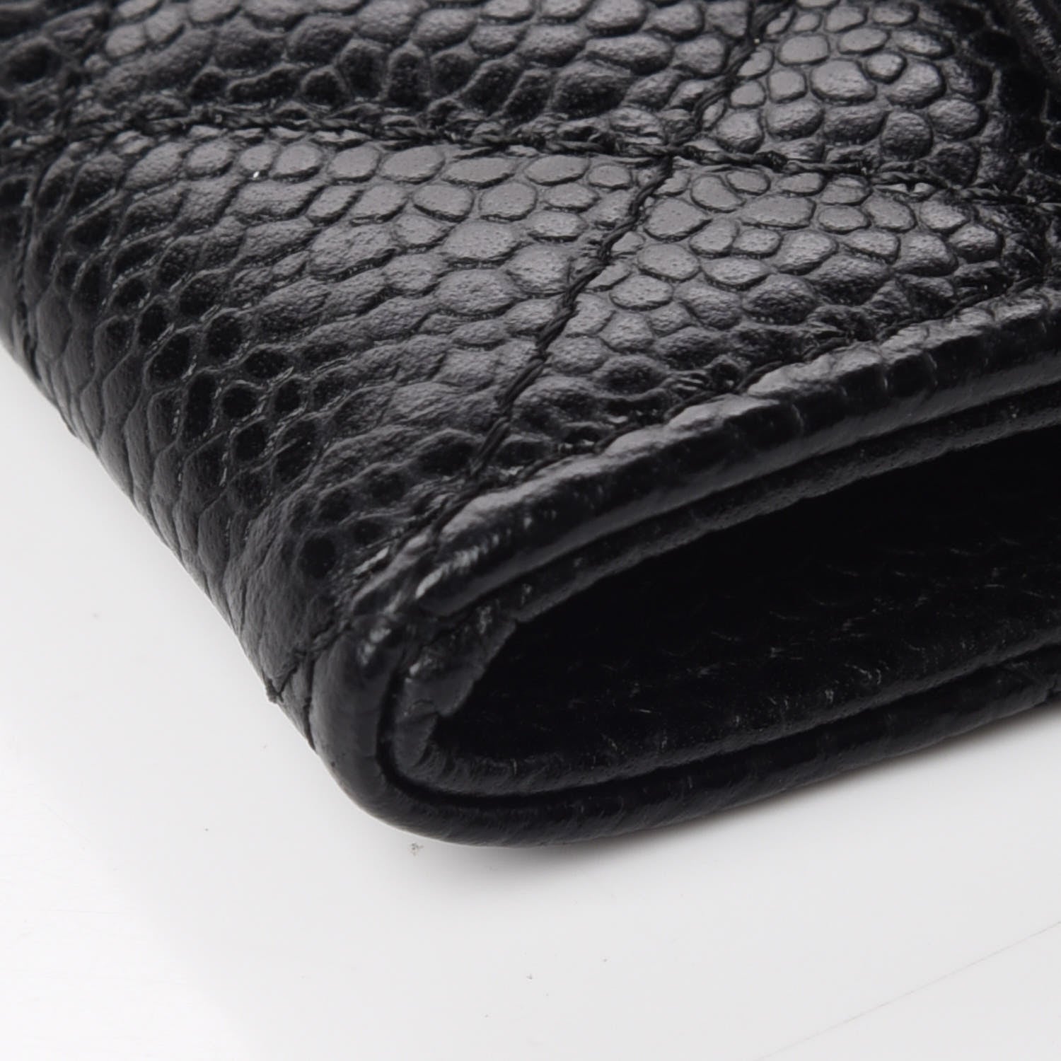 Chanel Caviar Quilted Flap Card Holder Black 6 of 11