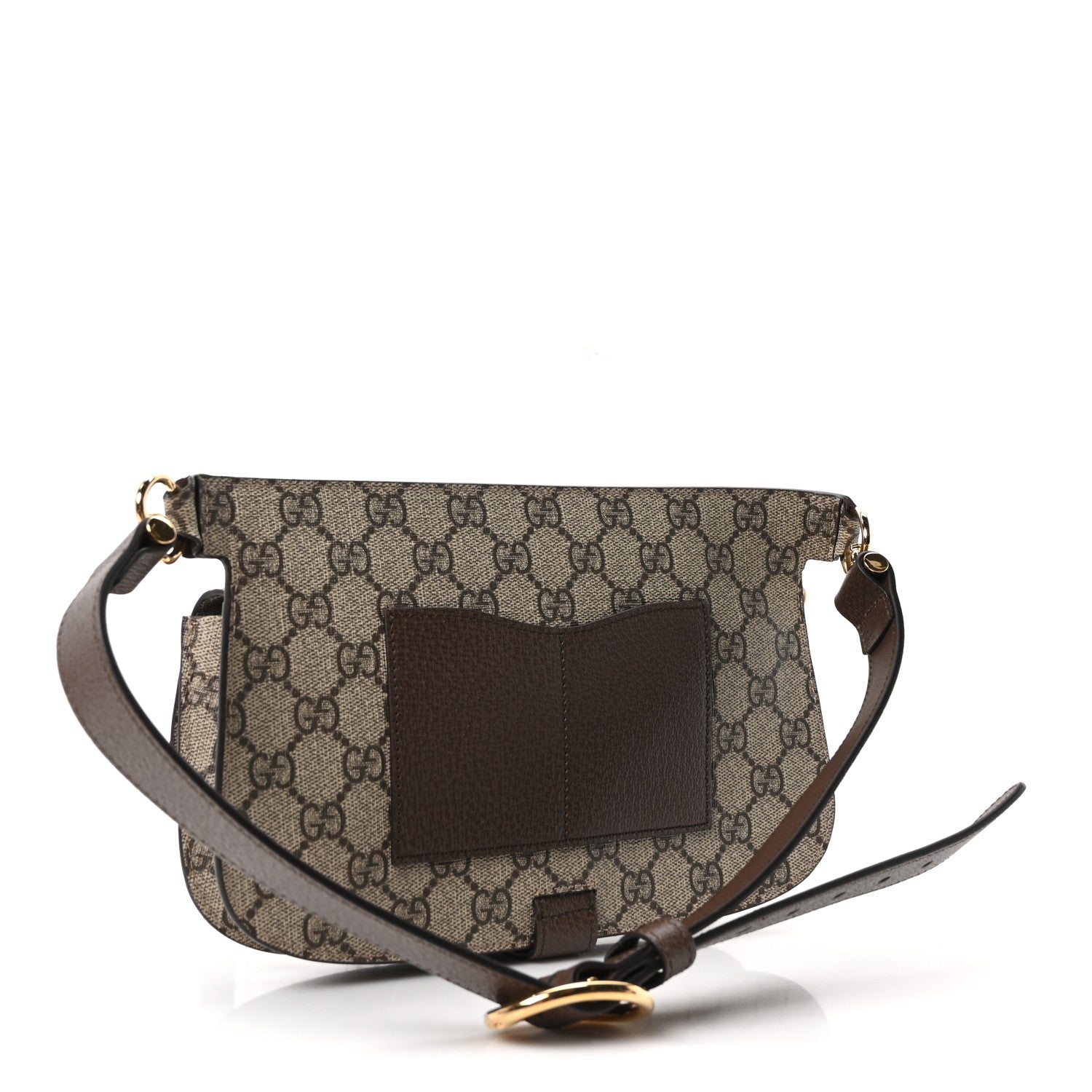 Gucci GG Supreme Monogram Textured Dollar Calfskin Blondie Belt Bag Beige Ebony New Acero 3 of 10