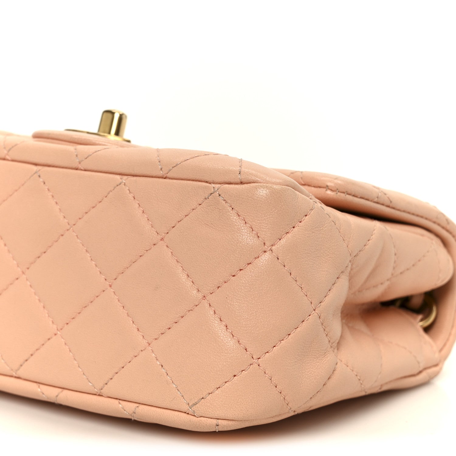 Chanel Lambskin Quilted Mini Pearl Crush Flap Light Orange 11 of 11