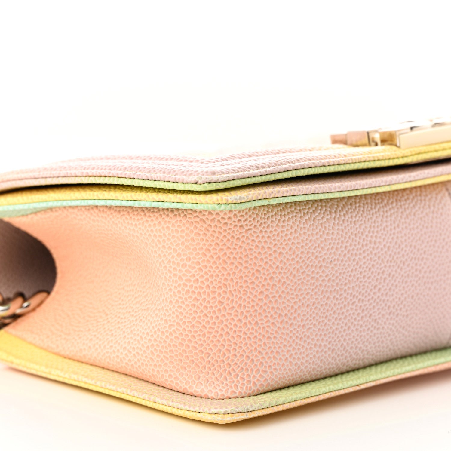 Chanel Caviar Quilted Medium Cuba Rainbow Boy Flap Pink Multicolor 9 of 10