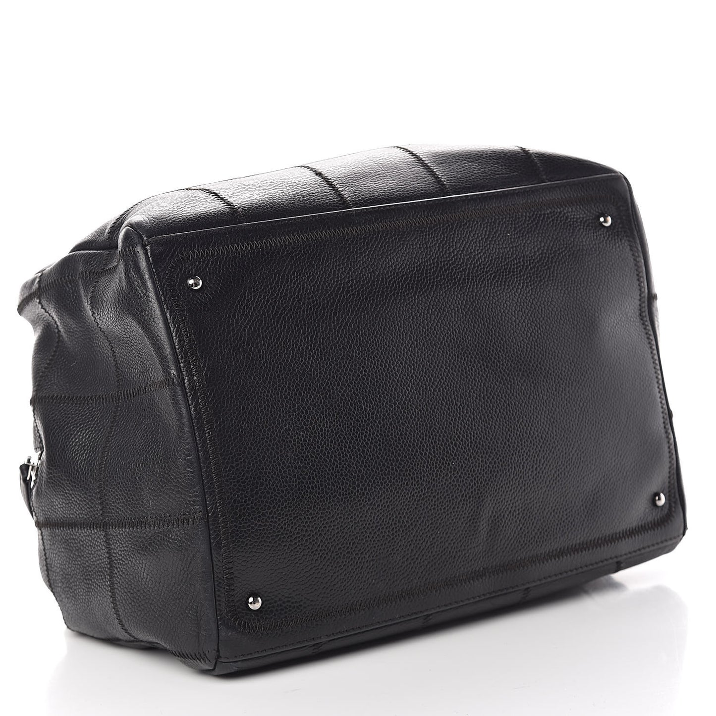 Caviar Square Stitched Bowler Black