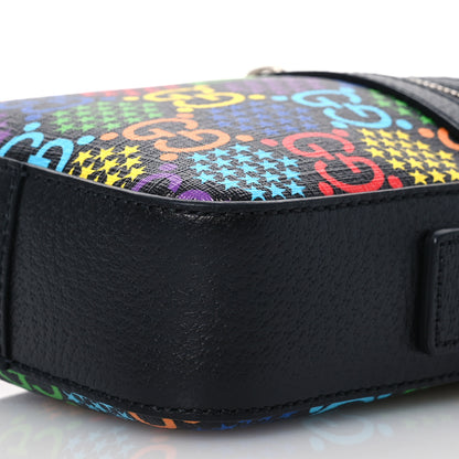 Gucci GG Supreme Monogram Psychedelic Messenger Bag Black 10 of 10
