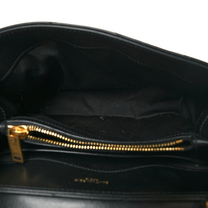 Saint Laurent Calfskin Y Quilted Monogram Small Loulou Chain Satchel Black 5 of 12