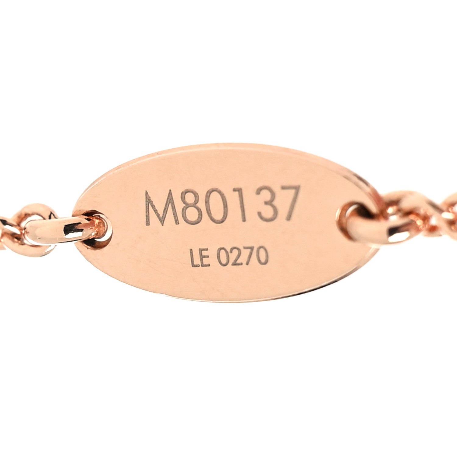 Louis Vuitton Essential V Necklace Rose Gold 6 of 6