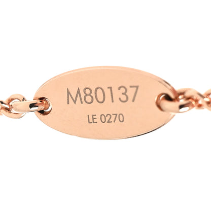 Louis Vuitton Essential V Necklace Rose Gold 6 of 6