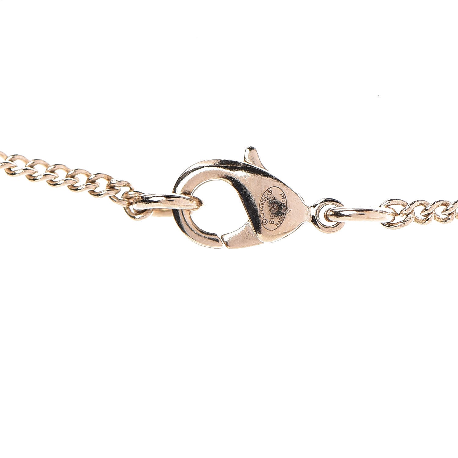 Chanel Baguette Crystal High Society CC Pendant Necklace Gold 4 of 5