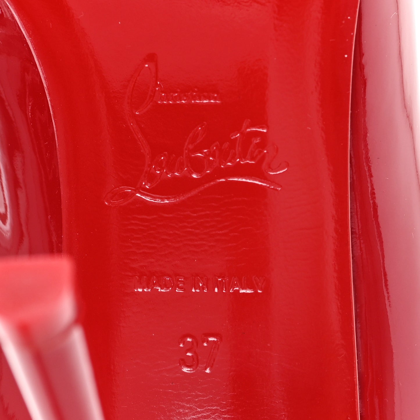 Patent Chick Up 100 Pumps 37 Loubi