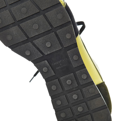 Balenciaga Calfskin Womens Race Runner Sneakers 41 Neon Black 8 of 12