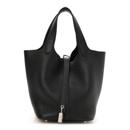 Hermes Taurillon Clemence Picotin Lock 18 PM Black 2 of 25