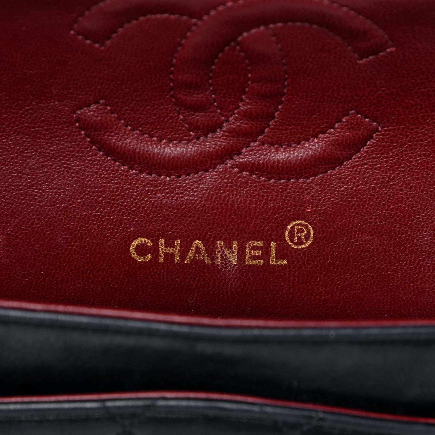 Lambskin Quilted Small Double Flap Black