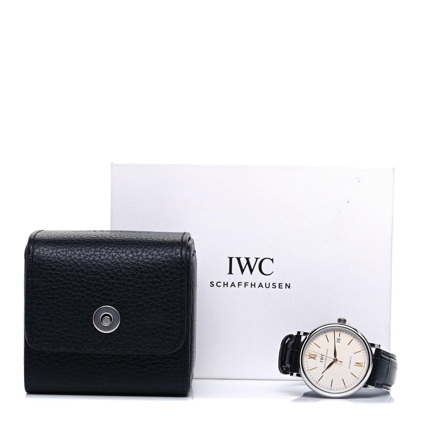 Stainless Steel Alligator 40mm Portofino Automatic Watch IW356517