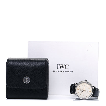 IWC Stainless Steel Alligator 40mm Portofino Automatic Watch IW356517 5 of 5