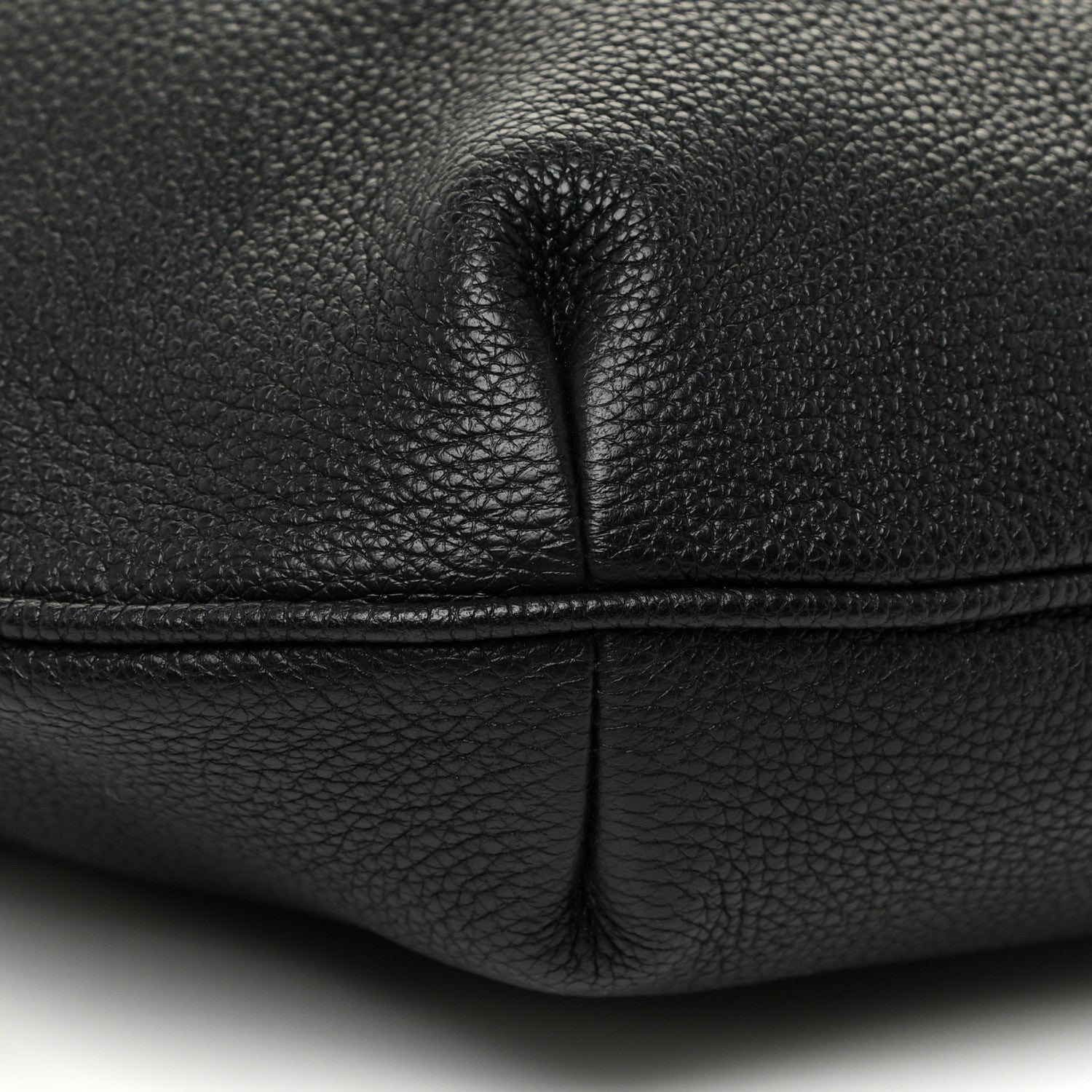 Gucci Grained Calfskin Logo Half Moon Hobo Black 9 of 14