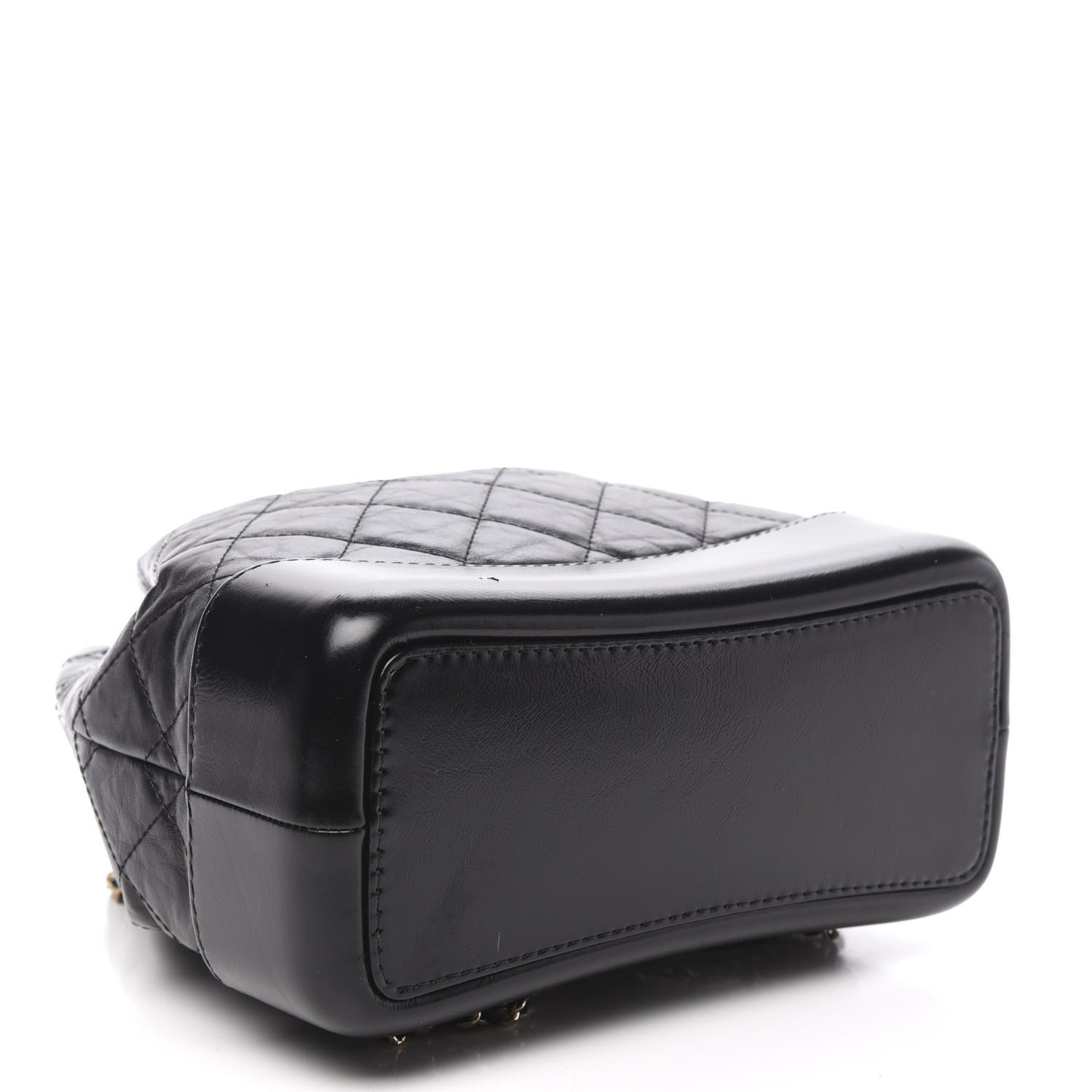 Chanel Aged Calfskin Quilted Small Gabrielle Backpack Black 3 of 8