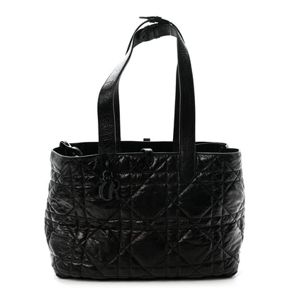 Christian Dior Crinkled Calfskin Macrocannage Medium Toujours Black 1 of 10