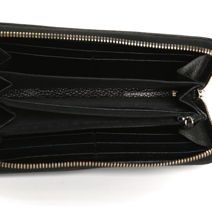 Gucci Pebbled Calfskin Soho Zip Around Wallet Black 5 of 12
