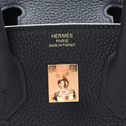 Hermes Togo Birkin 25 Black 6 of 9