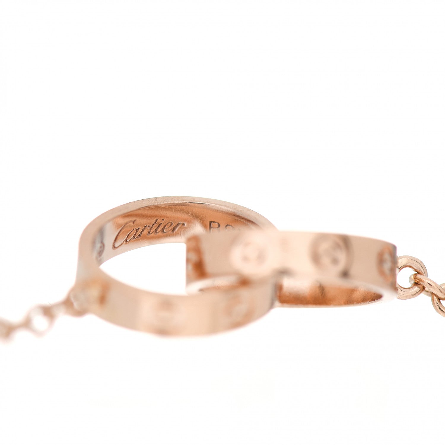 Cartier 18K Pink Gold Interlocking LOVE Bracelet 4 of 5