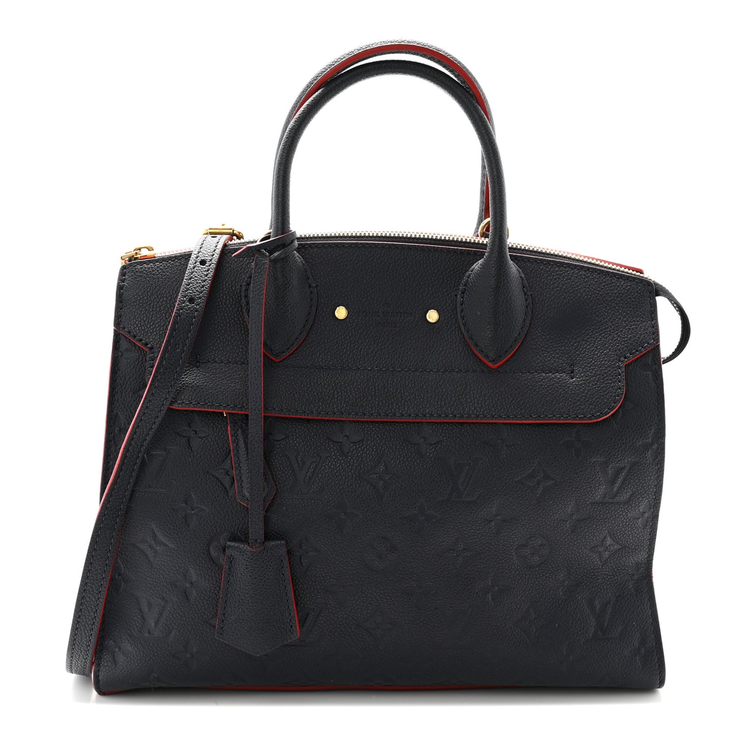 Empreinte Pont Neuf MM Marine Rouge