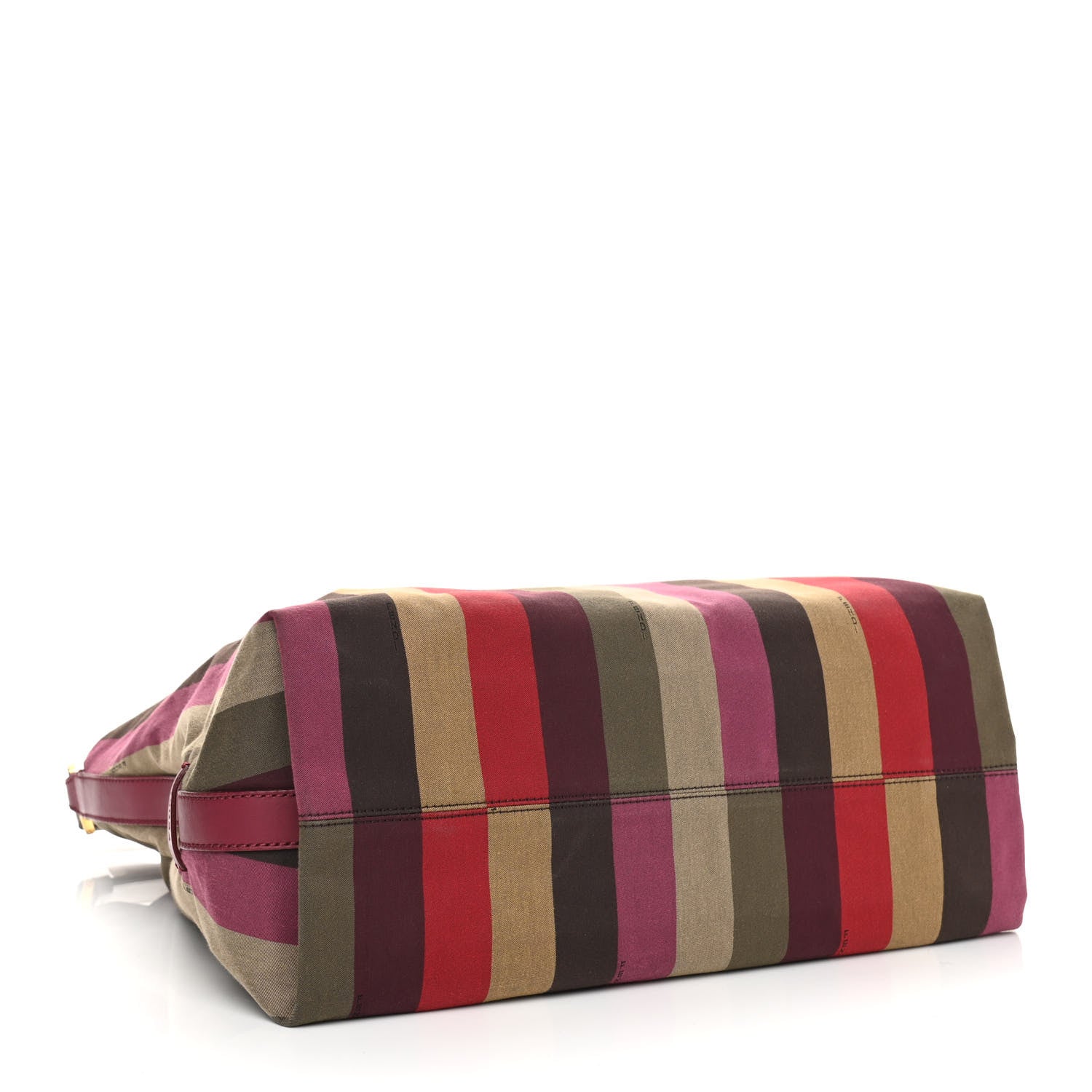 Fendi Canvas Striped Pequin Hobo Multicolor 4 of 11