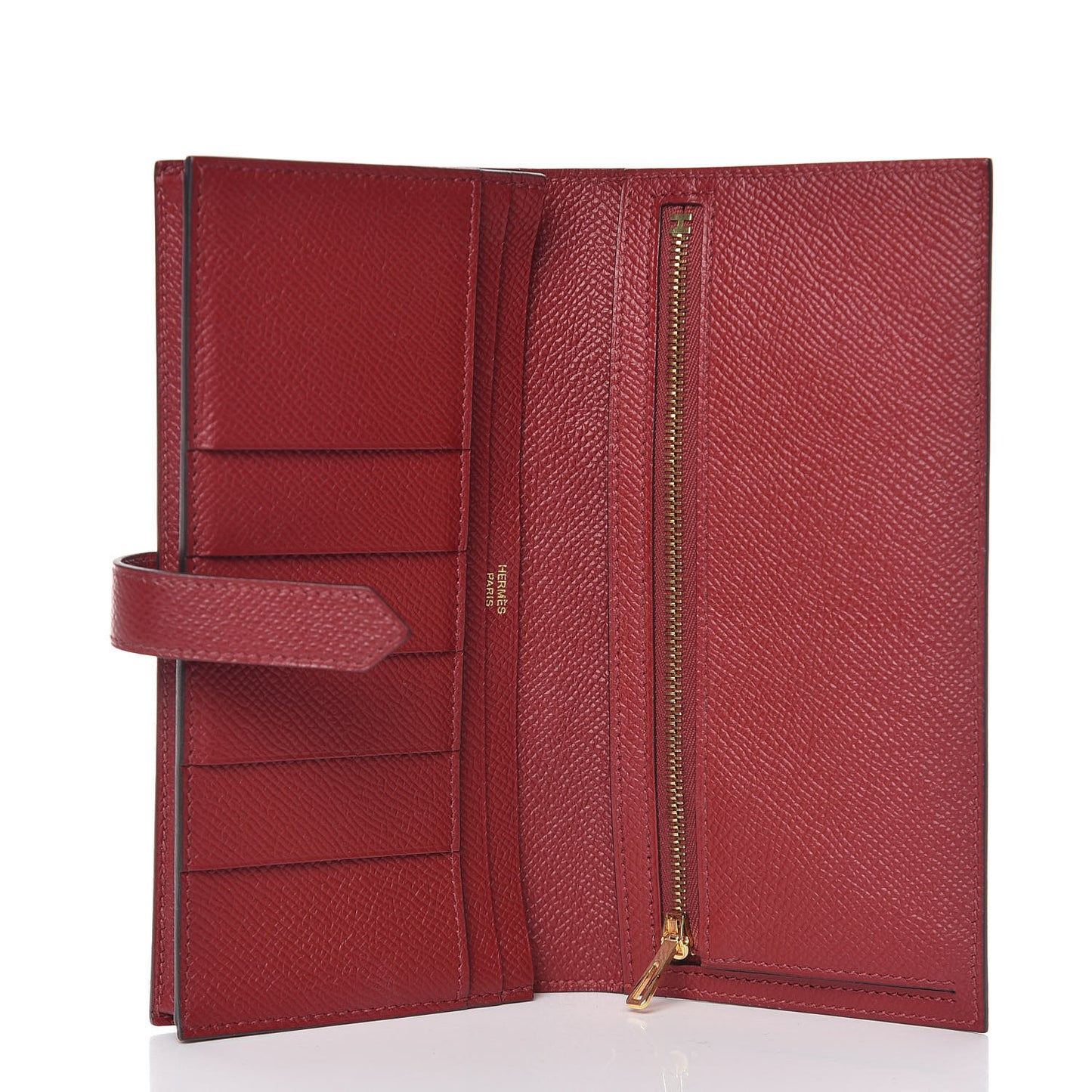 Epsom Bearn Gusset Wallet Rouge Grenat