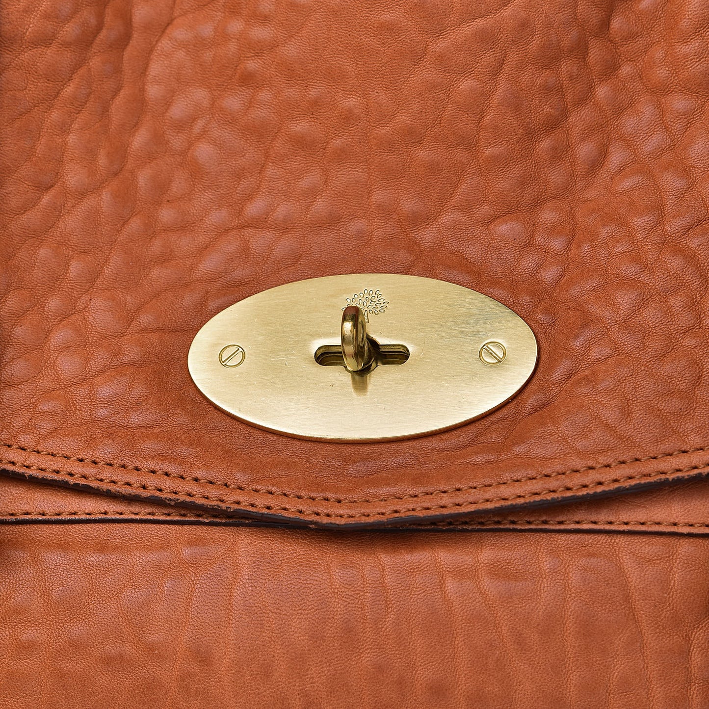 Large Grain Nappa Oversized Alexa Pumpkin