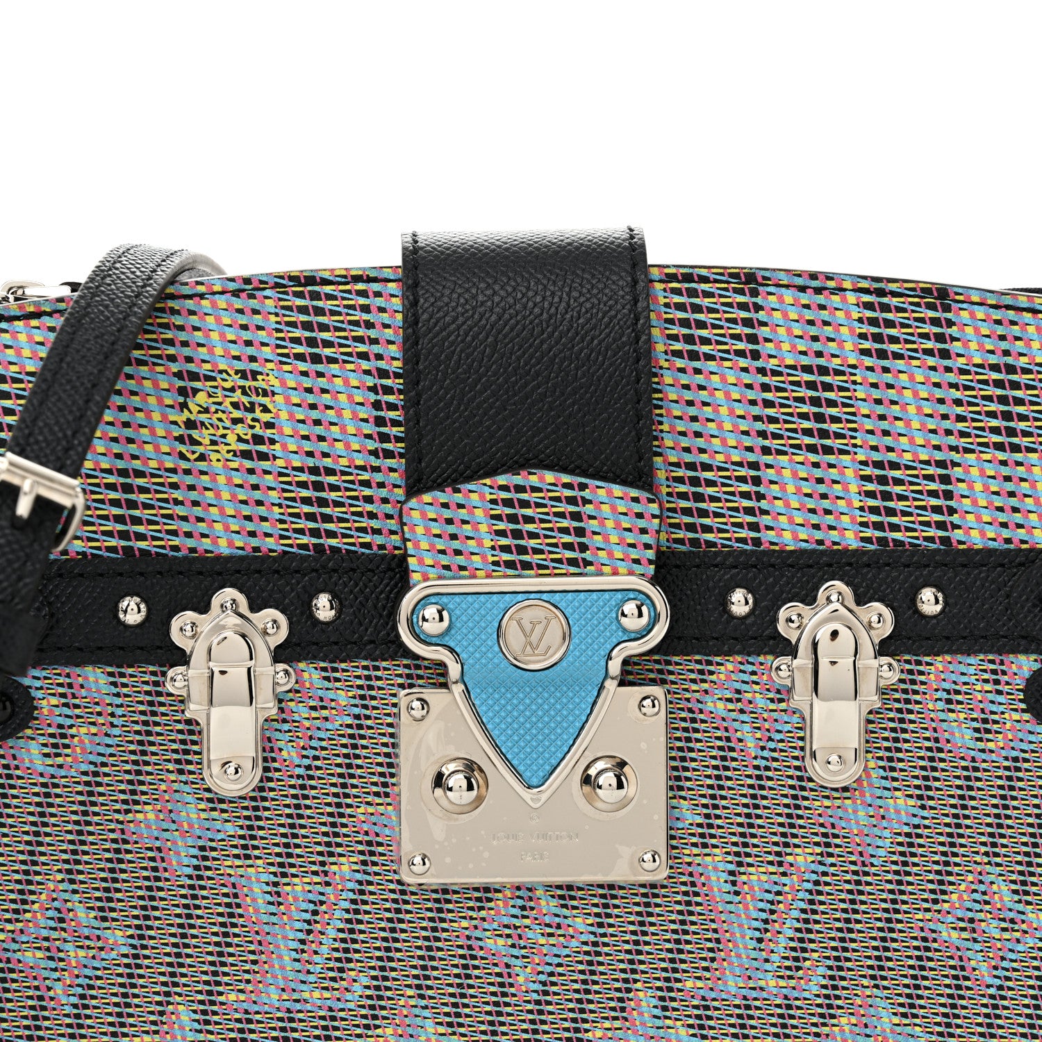Louis Vuitton Calfskin Monogram LV Pop Trunk  Blue 7 of 9