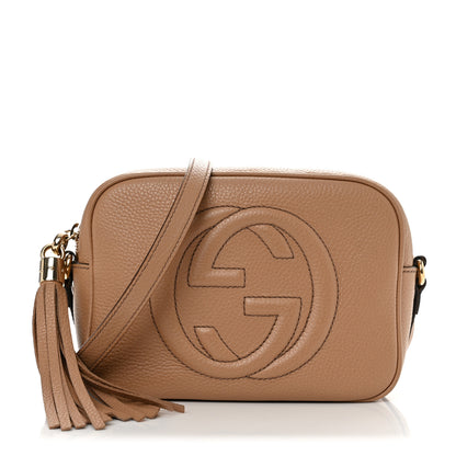 Gucci Pebbled Calfskin Small Soho Disco Bag Camelia 1 of 14