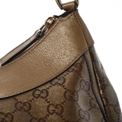 Gucci Crystal Monogram Large D Gold Hobo Gold 14 of 18